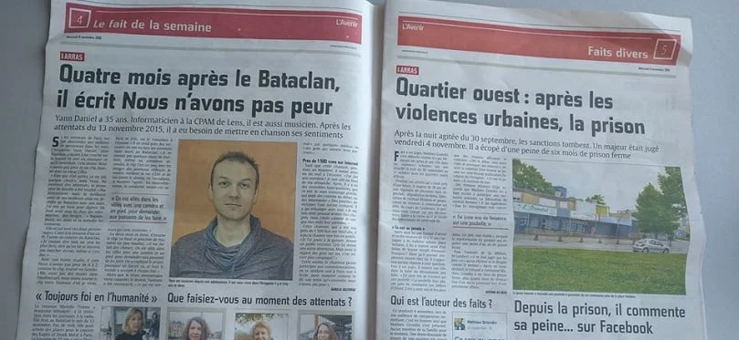 Une page dans l'Avenir de l'Artois
